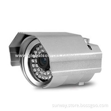 Weather-proof IR Camera with >52dB S/N Ratio and 35 Degrees Viewing Angle